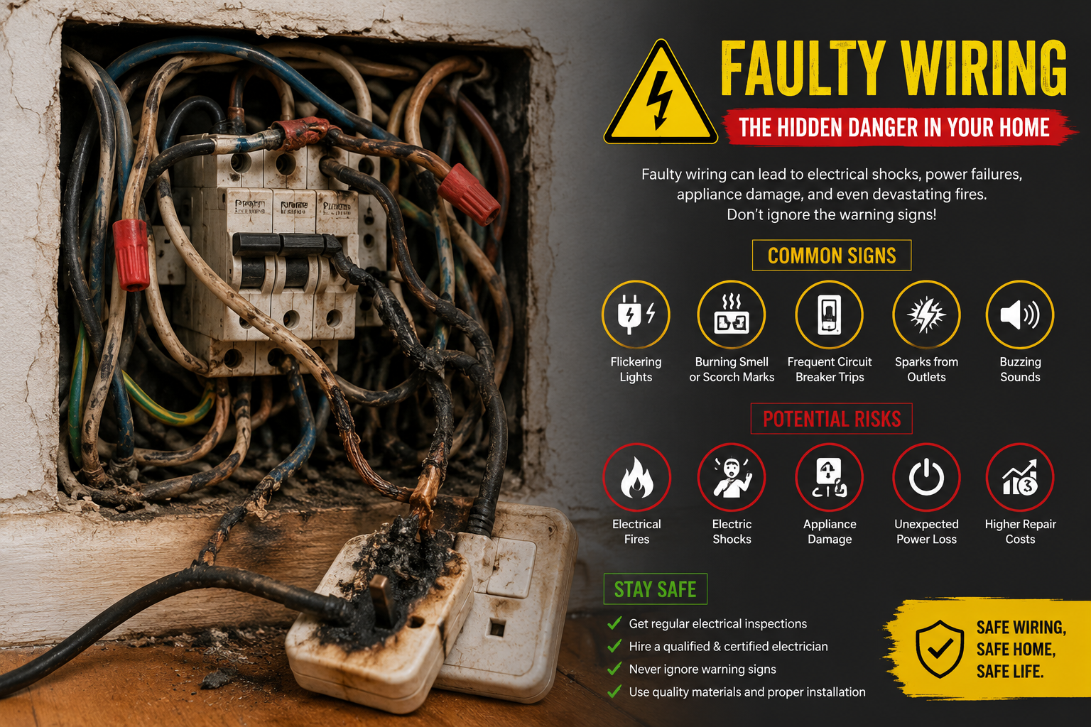 Faulty Wiring Risks: 25 Powerful Safety Tips for a Safer Home