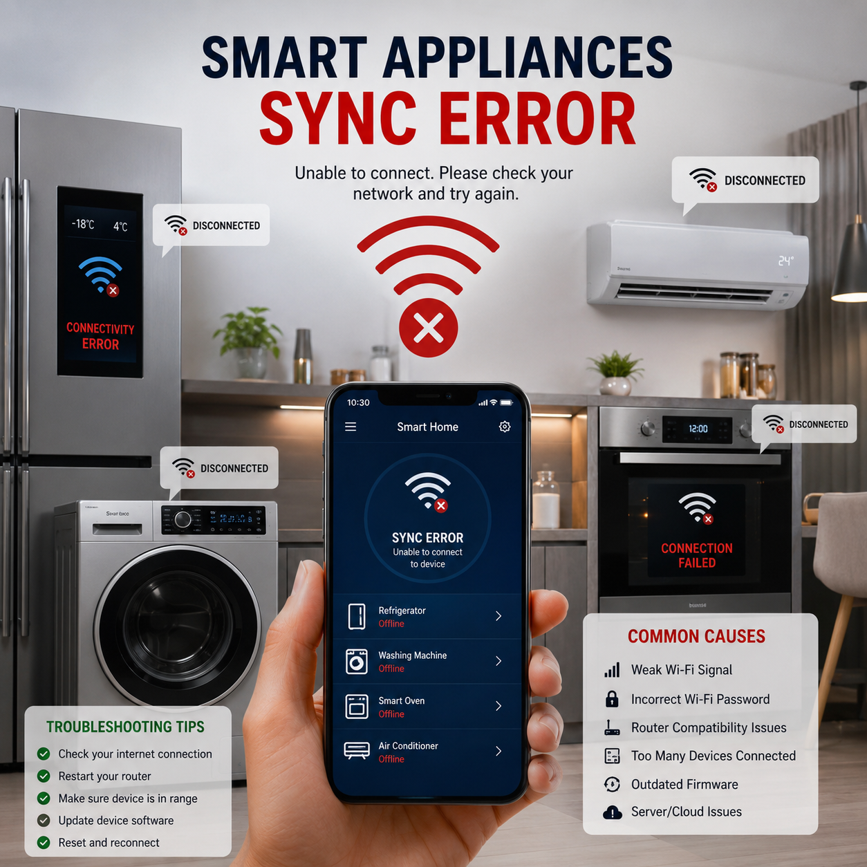Smart Appliance Sync Error: Complete Troubleshooting Guide for Connectivity Issues