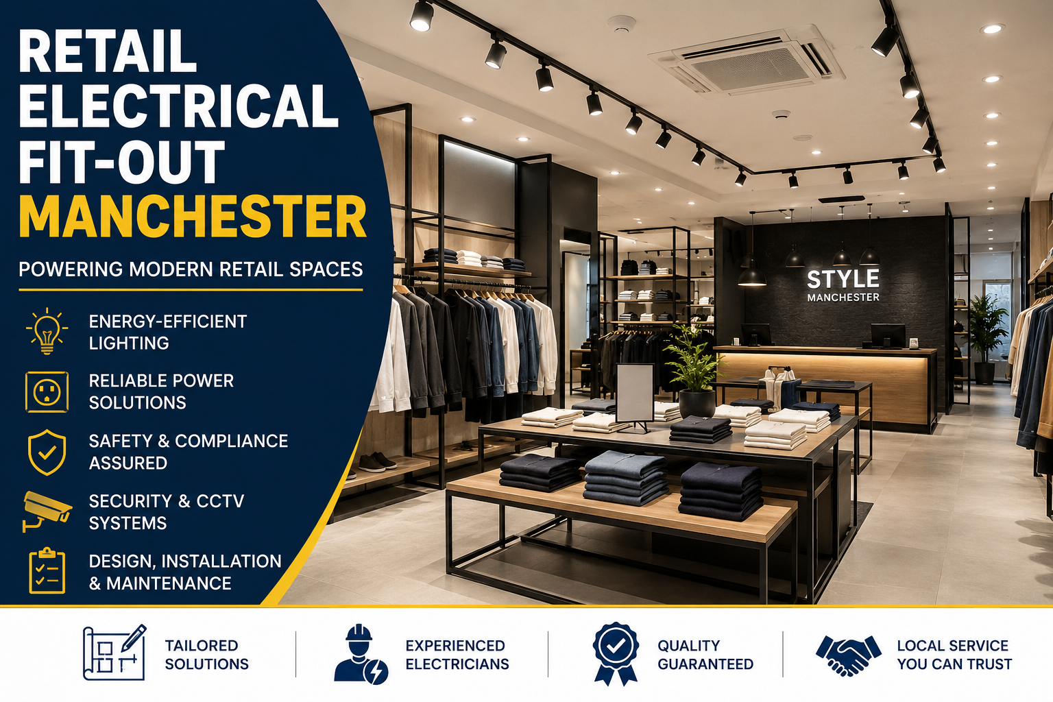Retail Electrical Fit-Out Manchester: 25 Powerful Solutions for Modern Retail Stores