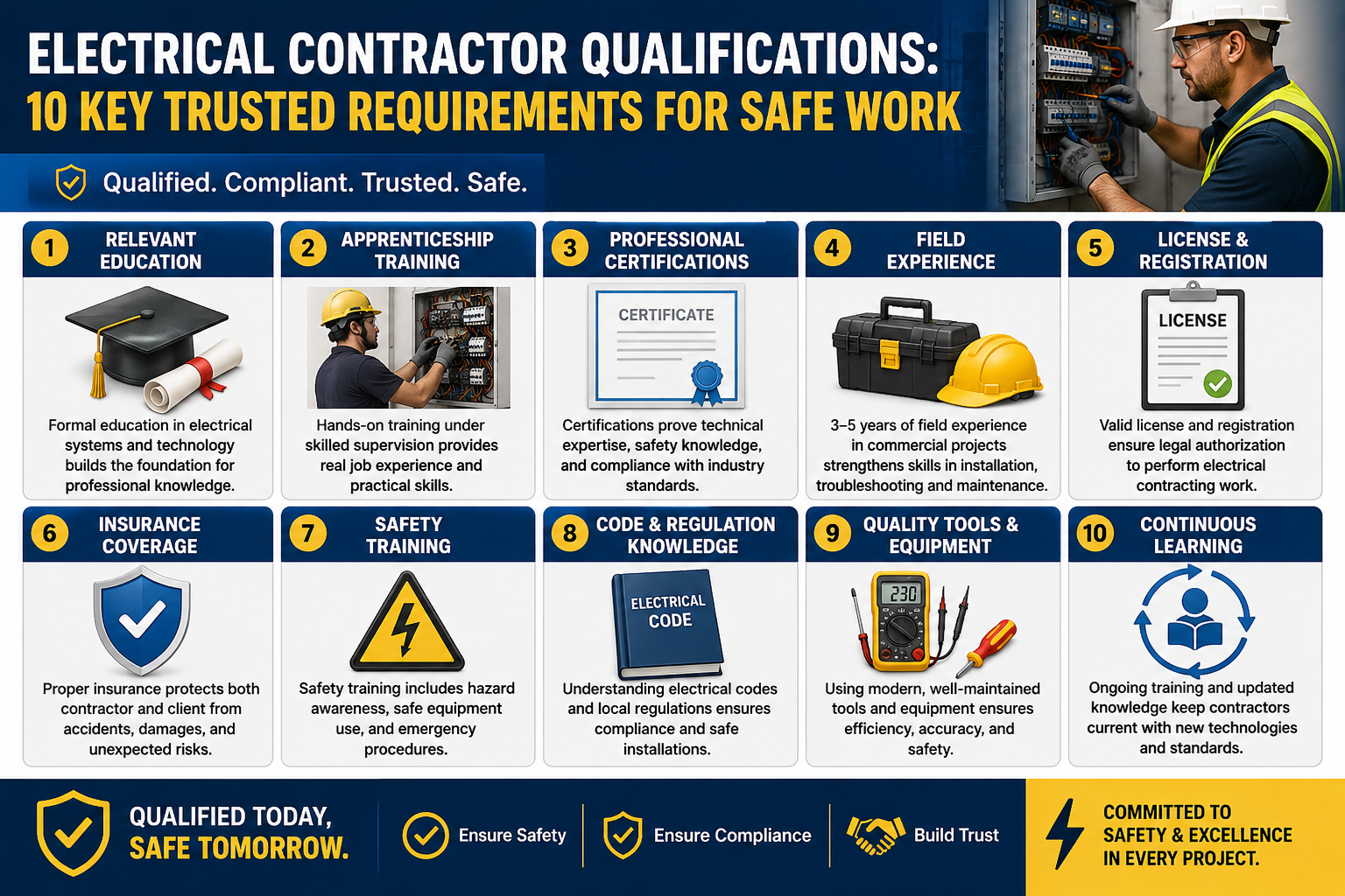 Electrical Contractor Qualifications: 10 Key Trusted Requirements for Safe Work